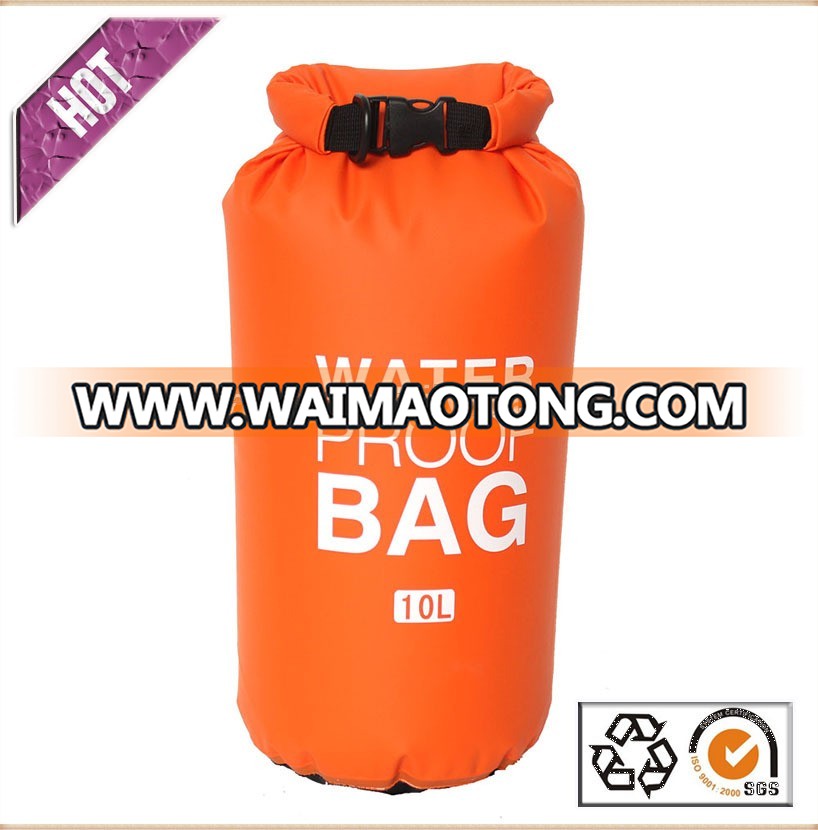 PVC tarpaulin waterproof dry bag with your custom logo for swimming drifting