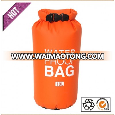 PVC tarpaulin waterproof dry bag with your custom logo for swimming drifting